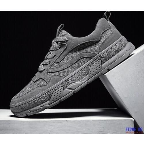 Suede Mens Shoes Breathable Comfortable Casual Slip Resistent Luxury Man Leisure Leather Shoes For Male Canvas Shoe