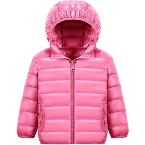 Winter Boys Girls Children Clothing Silver Down Jacket Baby Girl Clothes Snowsuit Outerwear Teens Kids Long Sleeve Hooded Coat
