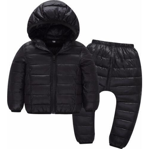 Winter Jacket for girls Set Clothing childrens winter suit down jacket Girls Boys Jacket+Pants 2pcs suit Snowsuit for boys