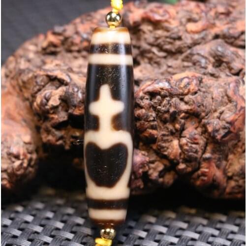 ##2 3A Energy Tibetan old Agate Ivory Color Aquarius Treasure Bottle dZi Bead Totem Amulet Pendant Amulet LKbrother Top Quality