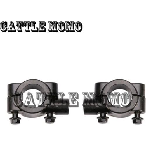 8mm 7/8" Motorcycle Handlebar Mirror Mount Holders Adapter Motorbike Left Right Scooter Mirror Mount Holders 2PCS