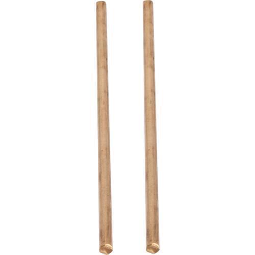 2pcs Mayitr Corrosion Resistant Brass Rod 1/4" 5mm*150mm Pin Unpolished Blank Scales Blade Handle Brass Round Rod For Plumbing