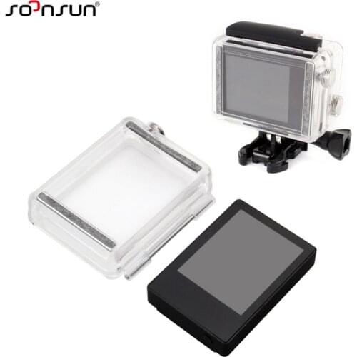 SOONSUN External LCD BacPac Screen Display Monitor w/ Housing Backdoor Case Cover for GoPro Hero 3+ Hero3+ for Go Pro Accessory