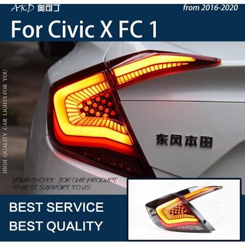 AKD Car Styling For Honda Civic 2016-2021 LED Tail Lamp Rear Fog Lamp Turn Signal Lamp LED Highlight Reversing and Brake Light