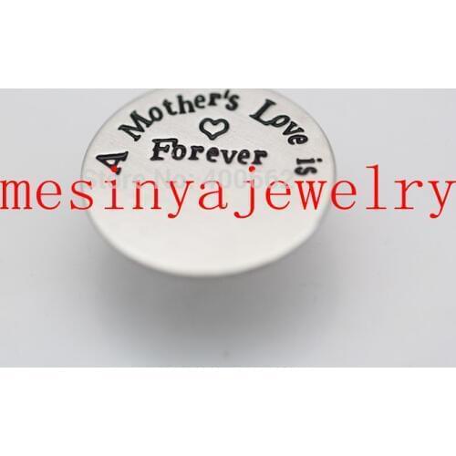 30pcs stainless steel large plate for big 30mm floating charm memory living glass locket Xmas gift keepsake