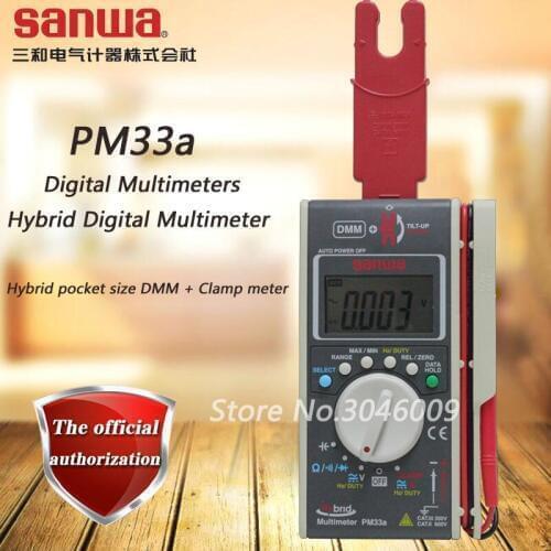 Sanwa PM33a Digital Multimeters/Hybrid Digital Multimeter/Hybrid pocket size DMM + Clamp meter