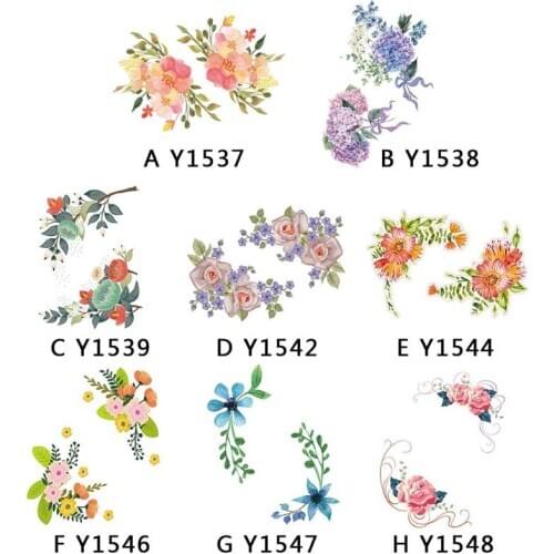 Elegant Flower Refrigerator Stickers Home Decor Wall Furniture Toilet Stickers 8 Colors Removable Self Adhesive Wall Sticker