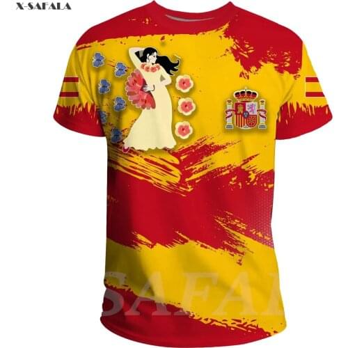Portugal Russia Italy Spain Scotland 3D High Quallity T-shirt 2 Printed Round Neck 3 Men Unisex Harajuku Casual Top Drop Ship