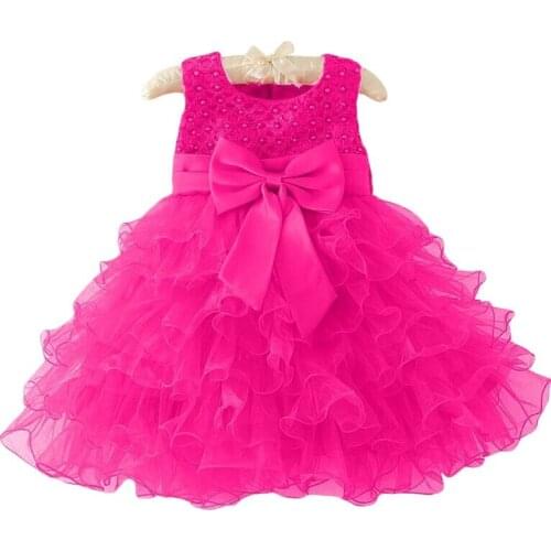 2015 new baby girl flowers dress for party and wedding children princess costume kids clothes 1 years birthday dresses for girls