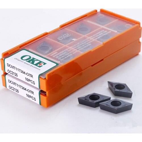 OKE DCMT11T304-OTR OC2115/DCMT11T308-OTR OC2115/DCMT11T304-OTR OC2125/DCMT11T308-OTR OC2125 CNC carbide inserts 10PCS/BOX