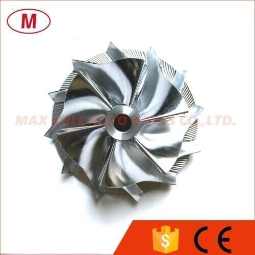 RHF5 39.20/52.50mm 6+6 blades Performance Turbo Billet compressor wheel/Aluminum 2618/Milling wheel for turbocharge Cartridge
