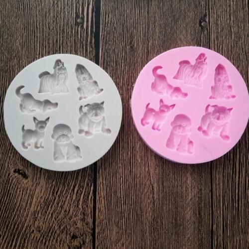 Dog Shape Silicone Mold Fondant Mould Cake Decorating Tools Chocolate Gumpaste Molds, Sugarcraft, Kitchen Gadgets