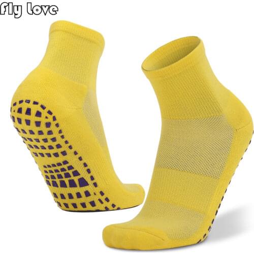 Trampoline Sport Socks Silicone Anti-Slip Breathable Floor Socks Cotton Dance Ballet Pilates Ballet Fitness Socks