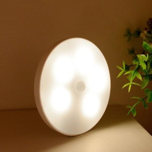 2pcs Smart PIR Motion Sensor Night Light Backlight For Bowl LED Luminaria Lamp For Children Kids Living Room Bedroom Lighting