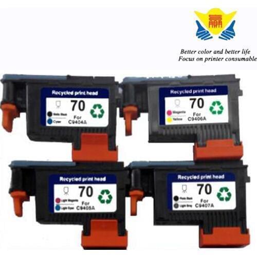JIANYINGCHEN (4 pieces/lot) remanufactured print head for HPS70 use for HPSDesign jet Z2100/Z3100/B8850/B9180/3200