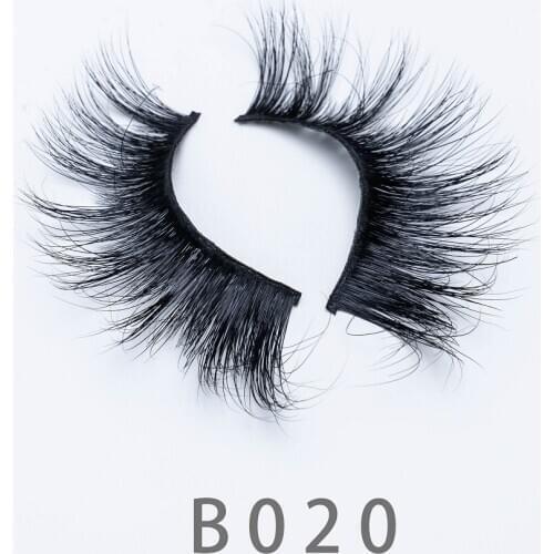 25mm B20 3D Fluffy Long Mink Lashes Natural 5D Fake Mink Lashes Makeup Volume Handmade False 6D Eyelashes Thick Long Lashes