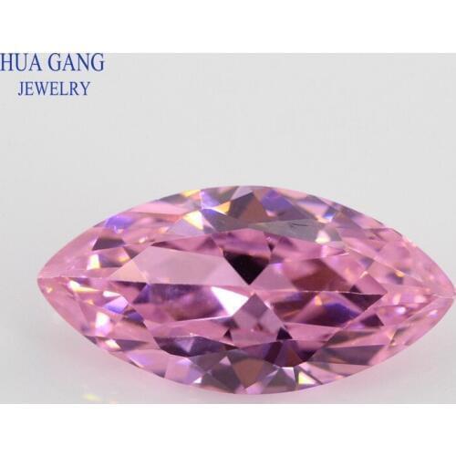 5A Pink Marquise Shape Brilliant Cut CZ Stone Synthetic Gems Cubic Zirconia For Jewelry Size 1.5x3~10x20mm Free Shipping