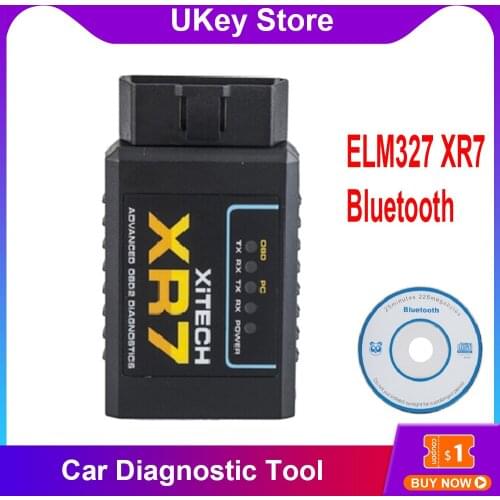 High Quality KONNWEI ELM327 XR7 Car Auto Diagnostic Scanner Tool OBD2 Fault Detector Diagnostic Instrument Bluetooth-compatible