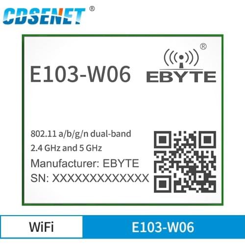 CC3235 2.4GHz 5.8GHz Wireless Module WIFI Serial Port 18dBm CDSENET E103-W06 TCP/UDP Transceiver Receiver Transmitter RF Chip