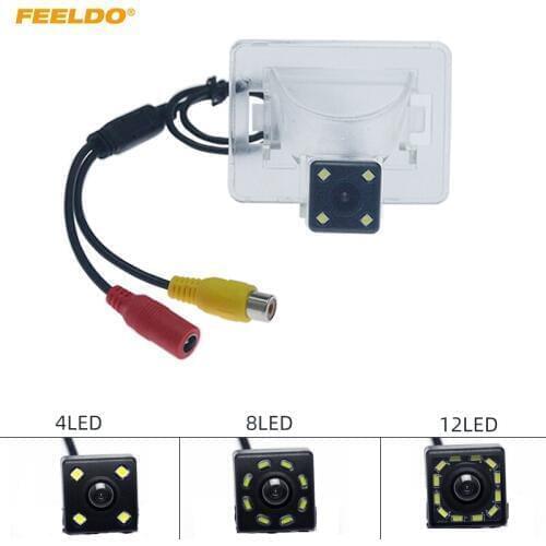 FEELDO 1PC Car Backup Rear View Camera With 4LED/8LED/12LED Light For Mazda 5 Reversing Camera #FD4854