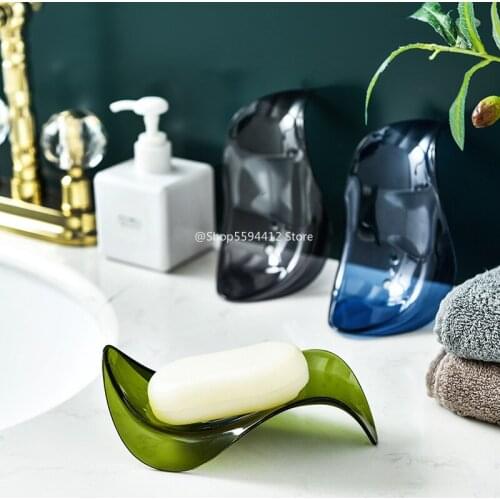 Liquid Shape Soap Box Drain Soap Holder Box Toilet Laundry Soap Dish Bathroom Supplies Sponge Tray Kitchen Gadgets 2022 New