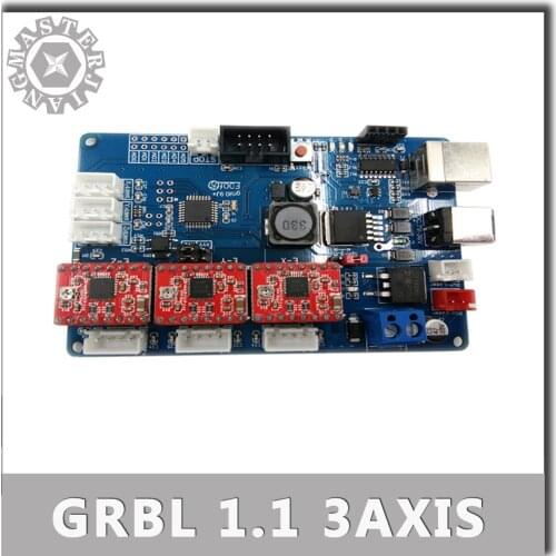 CNC Engraving Machine GRBL 1.1 XYZ Offline/GRBL 0.9 USB port Control Board 3 axis control laser engraving machine board control