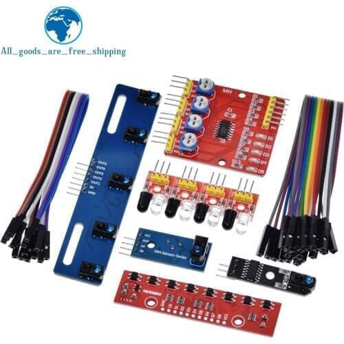1 4 5 8 Channel TCRT5000 IR Photoelectric Switch Barrier Line Track Module Infrared Obstacle Avoidance Sensor For Arduino DIY