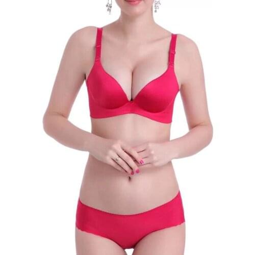 Womens Sexy Honeycomb Cup With No Steel Ring Adjustable Bra Set, Fashionable, Novel, Comfortable And Ventilated Underwear