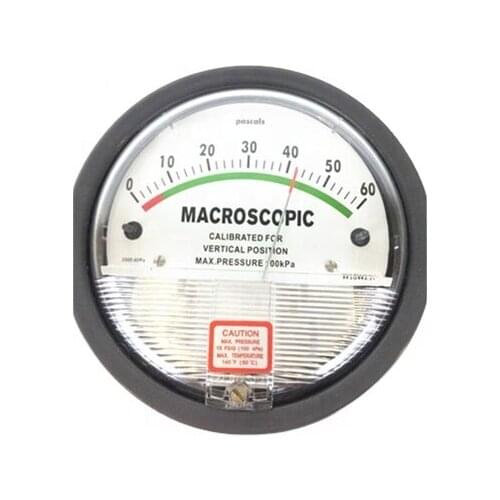 Micro differential pressure gauge manometer price with visual alert
