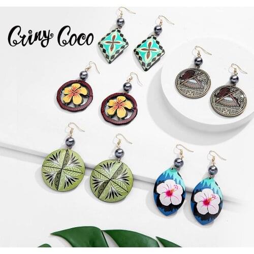 Unusual Acrylic Earrings Fashion Hawaiian Plumeria Star Jewelry Drop Dangling Earring Design Resin Boho Original for Women 2020
