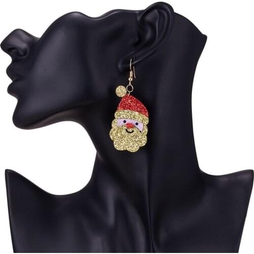 New 2018 Christmas Drop Earrings Women Trendy Classic Alloy Santa Claus Bow tie Fashion Christmas Jewelry for Girl X3