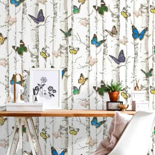 Peel And Stick Wallpaper Removable Butterfly Contact Paper Decorative Self Adhesive For Kidroom And Leisure Room Home Decoration