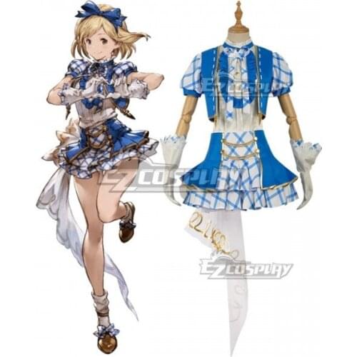 Granblue Fantasy Djeeta Idol Clothes Dress Girls Party Dress Halloween Adult Christmas Evening Dress Suit Cosplay Costume E001