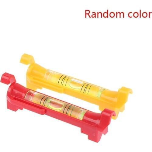 Hanging Level Pen Horizontal Bubble Measuring Level Gadget Portable Acrylic Bubble Spirit Level with Plastic Shell Random Color