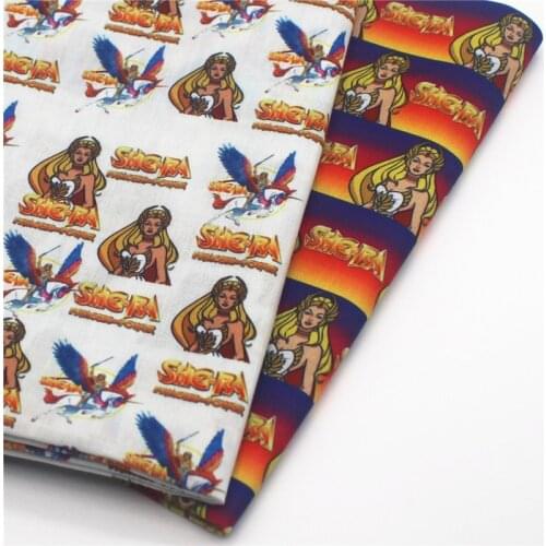 Half yard 45*140cm cartoon Christmas Tissue Kids Home Textile polyester cotton fabric mask 1656