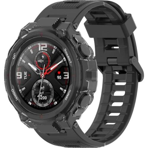 Translucent TPU silicone protective shell For Amazfit T-REX Case Cover for Amazfit t rex Smartwatch accessories