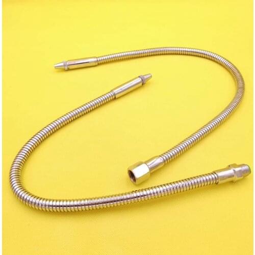 Male / Female Thread CNC Lathe Metal Flexible Coolant Pipe Hose Round Nozzle with Switch Cooling Pipe Length 300mm to 700mm