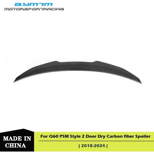 PSM Style Dry Carbon fiber Spoiler For Infiniti Q60 2 Door Model