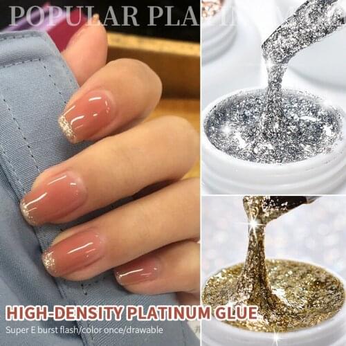 UV Gel DIY Shimmer Glitter Nail Art High Density Nail Drawable Line Painted Nail Glue Party Beauty Nail Art TSLM1