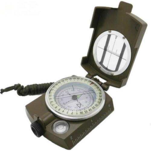 Outdoor Multi-function Compass Metal with Luminous Waterproof Survival Military Compass Hiking Camping Army Pocket Equipment