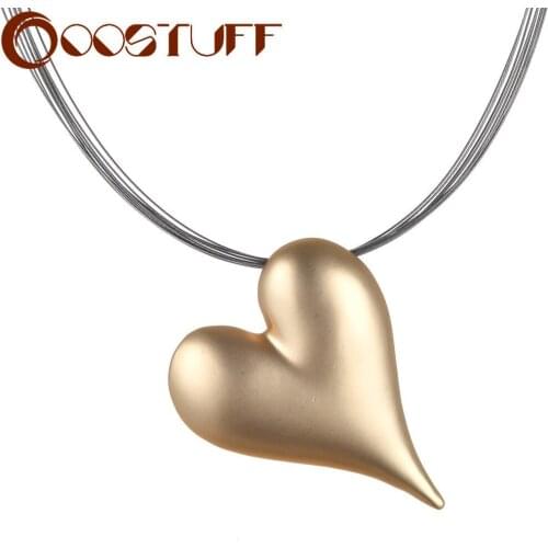 Vintage Gold Heart Pendant Necklace Neck Choker Fashion Suspension Jewelry Accessory Decoration Womens Accessories Wedding Gift