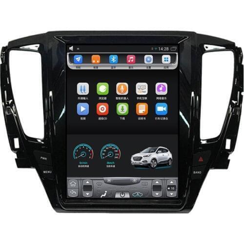 2009-2018 Pajero sport 12.1 inch Vertical touch Screen Android Car GPS Navigation multimedia Video Bluetooth Wifi