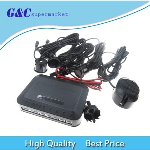 4 Parking Sensors Car Reverse Rear Buzzer Radar System Alert Alarm Kits diy electronics