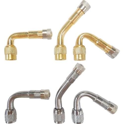45 90 135 Degree Angle Bent Valve Car Metal Angle Bent Valve Adaptor Tyre Tube Extension Extender Converter