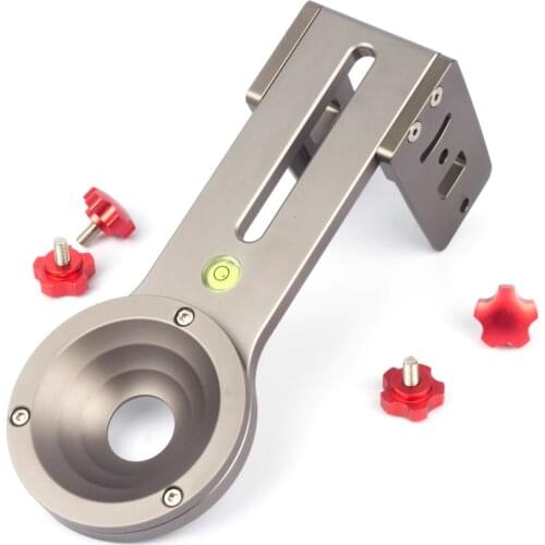 65mm 75mm Receiver Half Ball Bowl Type to Flat Cradle Hi-Hat Adapter Converter fr Video Tripod Fluid Head DSLR Rail Slider Dolly