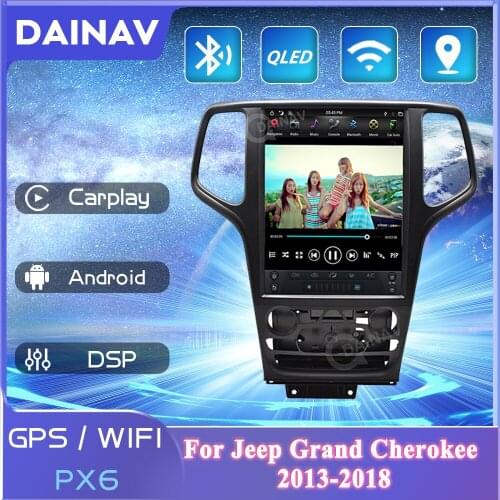 2 Din Android Car radio auto GPS Navigation PX6 For Jeep Grand Cherokee 2013-2018 stereo Player DVD Multimedia System HD
