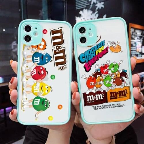 M&Ms Chocolate Nutella Bottle Phone Cases Matte Transparent for iPhone 7 8 11 12 s mini pro X XS XR MAX Plus cover funda