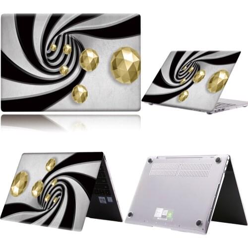 3D Art-golden ball Laptop Case For Huawei MateBook 13/13 AMD Ryzen/14/D14/D15/X 2020/X Pro/Pro 16.1/Honor MagicBook 14/15 PC