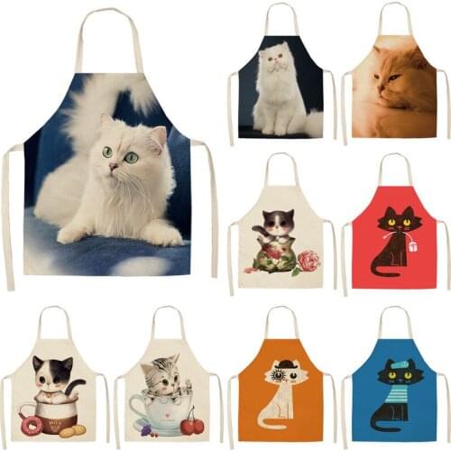 Cat pattern kids apron aprons for women apron kitchen aprons Apron kitchen apron women apron for kitchen Apron for hairdresser