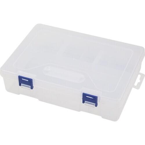 2 Layer Storage Box Plastic Blue Transparent Demountable Storage Case for Electronic Components Accessories Raspberry Pi 3